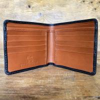 Bridle Leather Trouser Wallet in Black and Tan